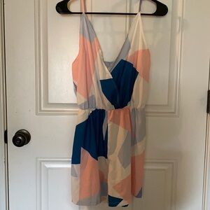 Romper with geometric design